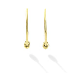 Signature Caviar 18K Gold Superfine Hoop Earrings