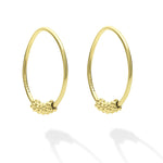 Signature Caviar 18K Gold Superfine Hoop Earrings