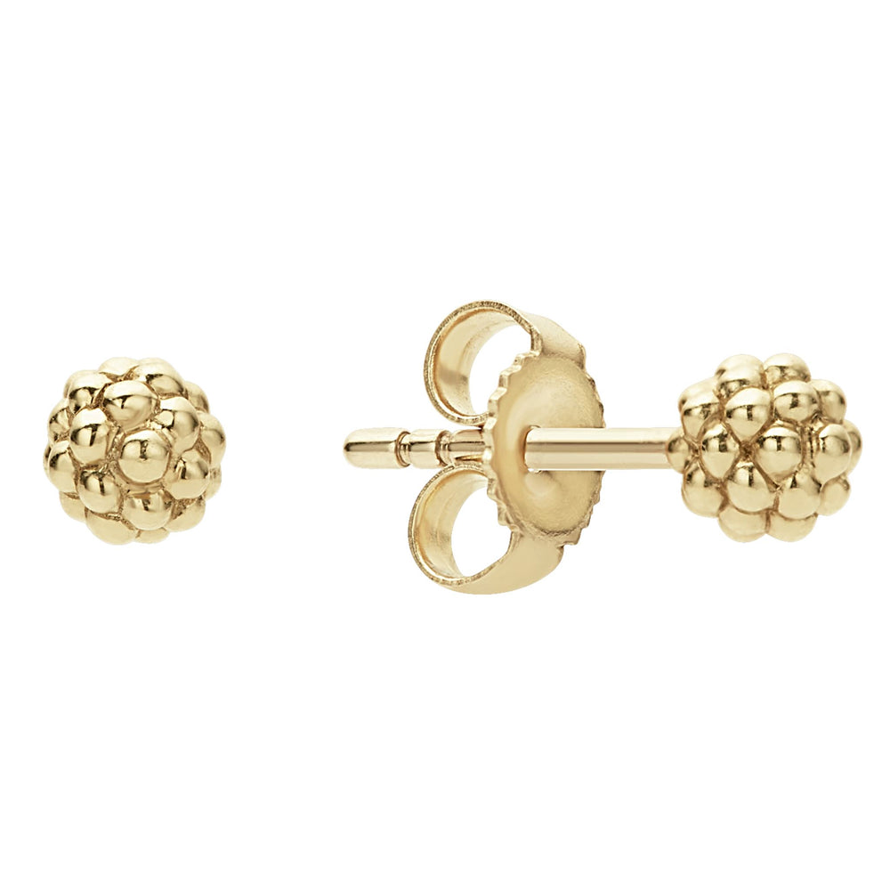 Signature Caviar 18K Gold Caviar Stud Earrings