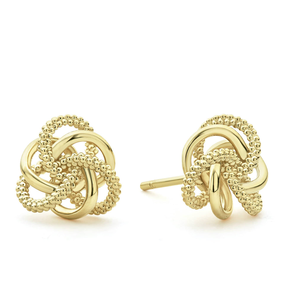 Love Knot Large 18K Gold Love Knot Stud Earrings