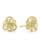 Love Knot Large 18K Gold Love Knot Stud Earrings