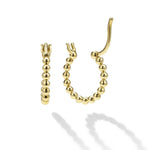 Caviar Gold 18K Gold Caviar Hoop Earrings