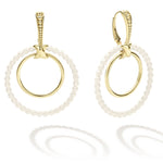 Meridian Double Circle 18K Gold Earring Set