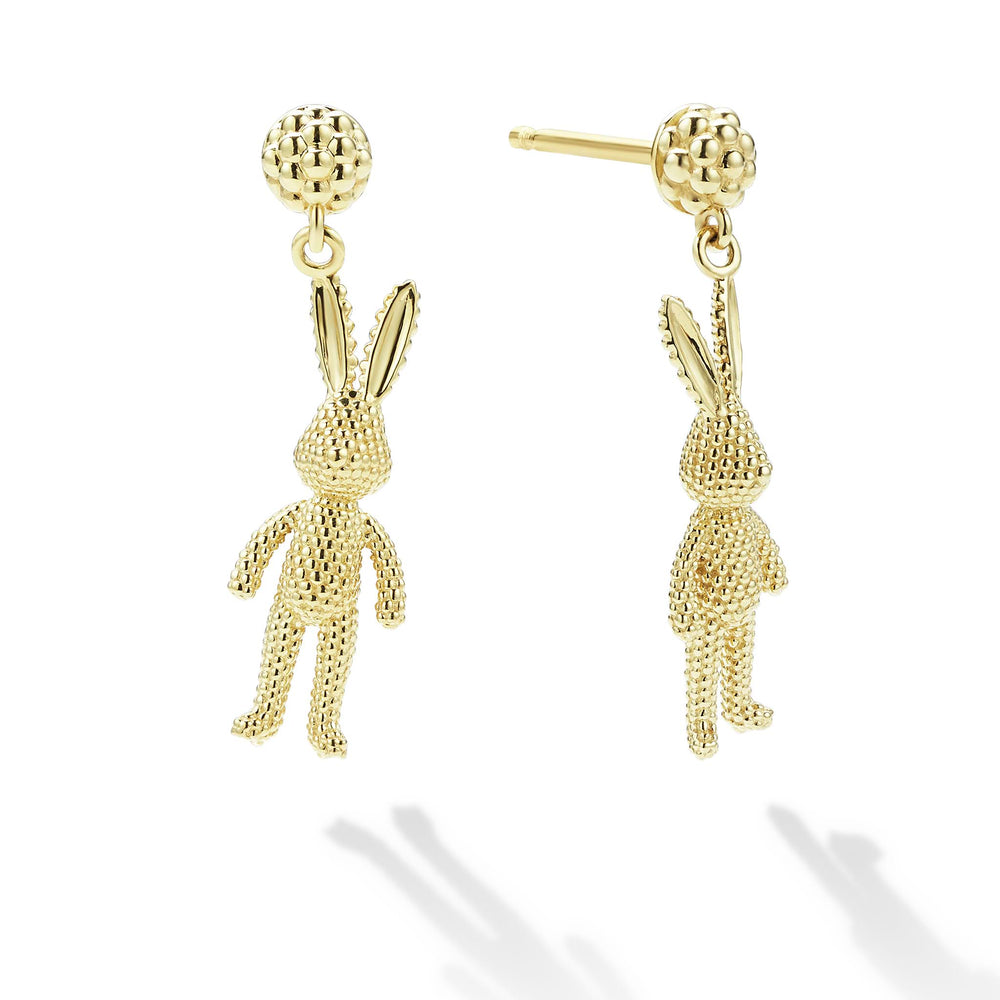 Rare Wonders Petite 18K Gold Karat Drop Earrings