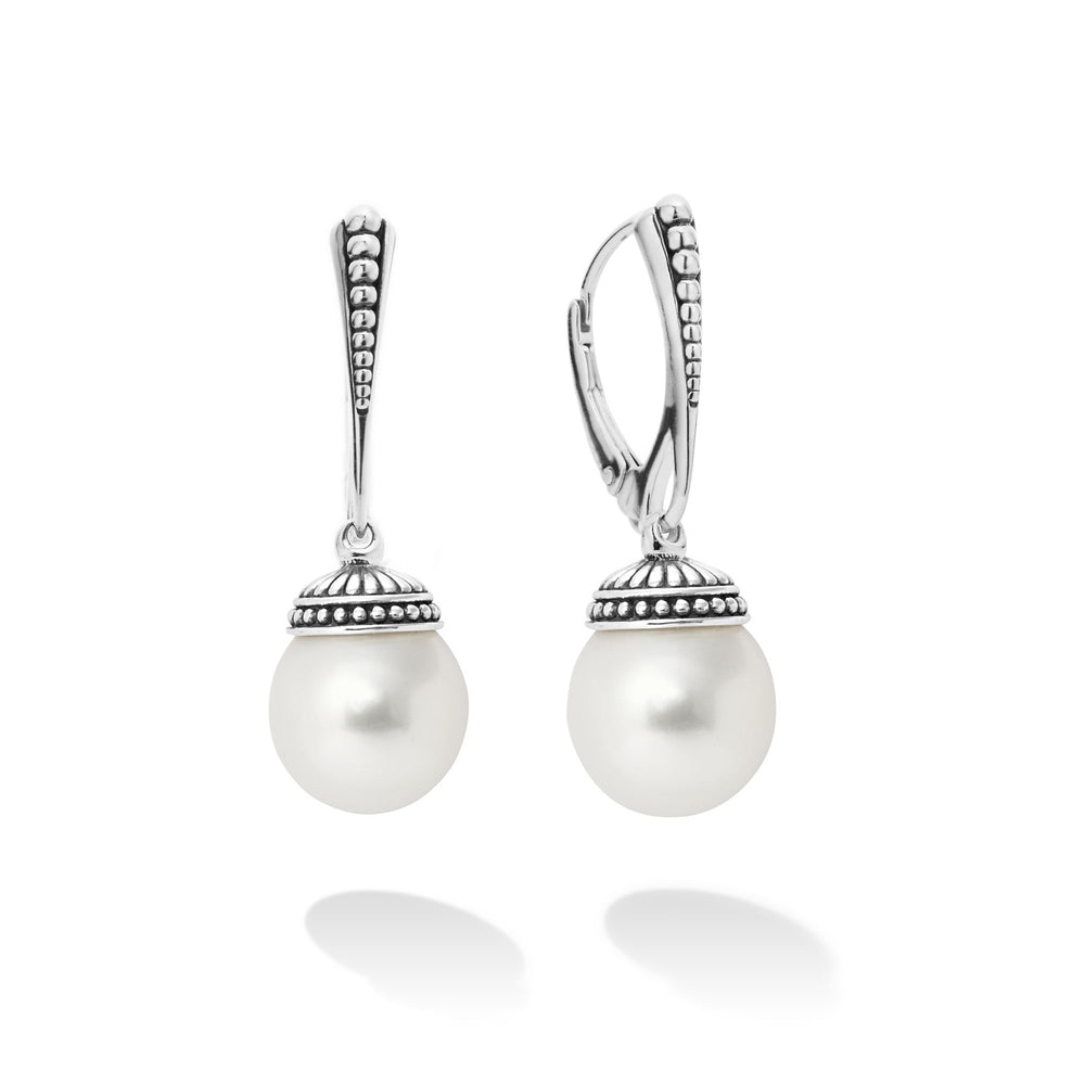 Luna Drop Pearl Earrings