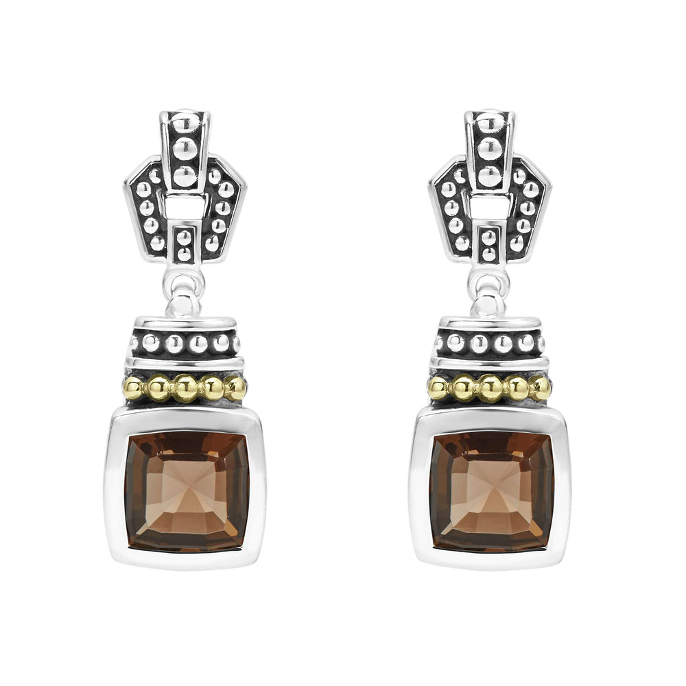 Smokey Quartz|caviar earrings,gemstone earrings,lagos earrings,designer earrings