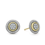 Signature Caviar Beaded Diamond Stud Earrings