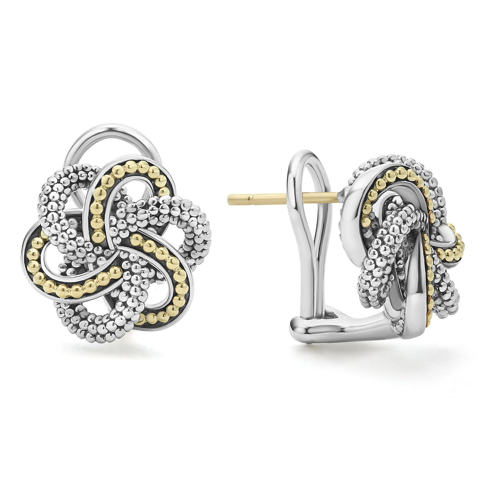 Love Knot Two-Tone Love Knot Earrings