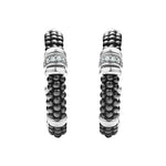 Ceramic Black|caviar earrings,diamond earrings,lagos earrings,designer earrings
