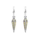 KSL Drop Pyramid Hoop Earrings