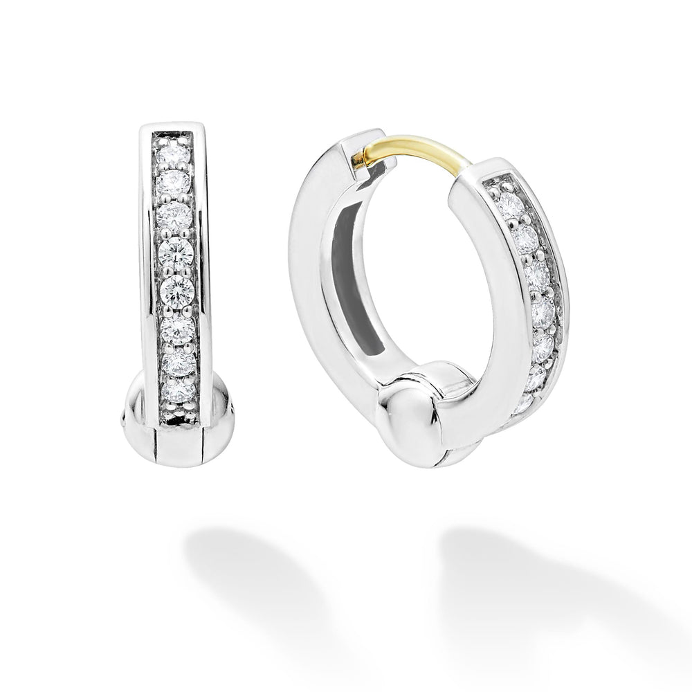 Caviar Spark Diamond Huggie Earrings