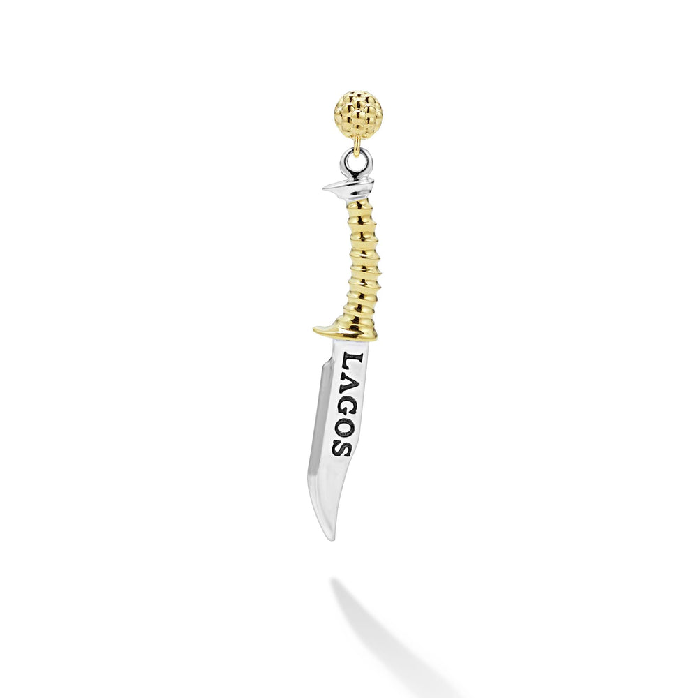 Anthem Two-Tone Dagger Drop Earring