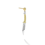 Anthem Two-Tone Dagger Drop Earring