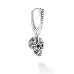 Anthem Large Caviar Beaded Skull Earring