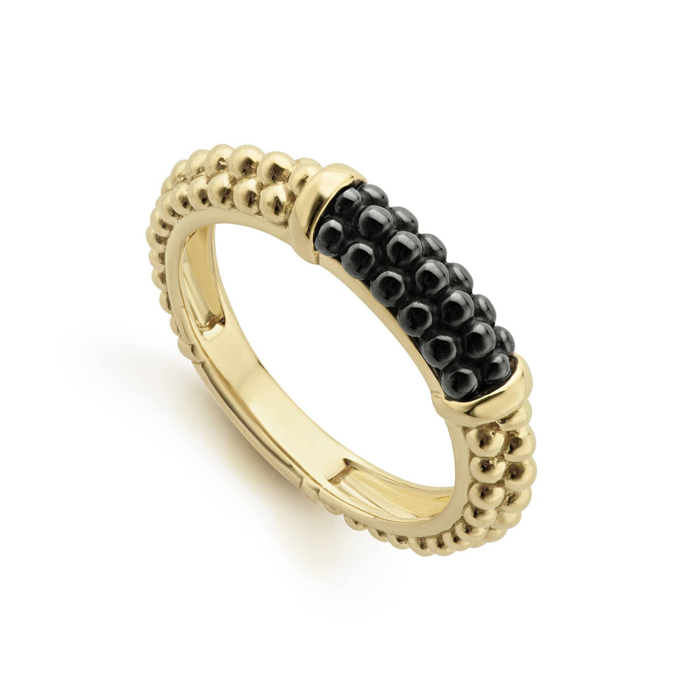 Ceramic Black|caviar ring,cocktail ring,lagos ring,statement ring