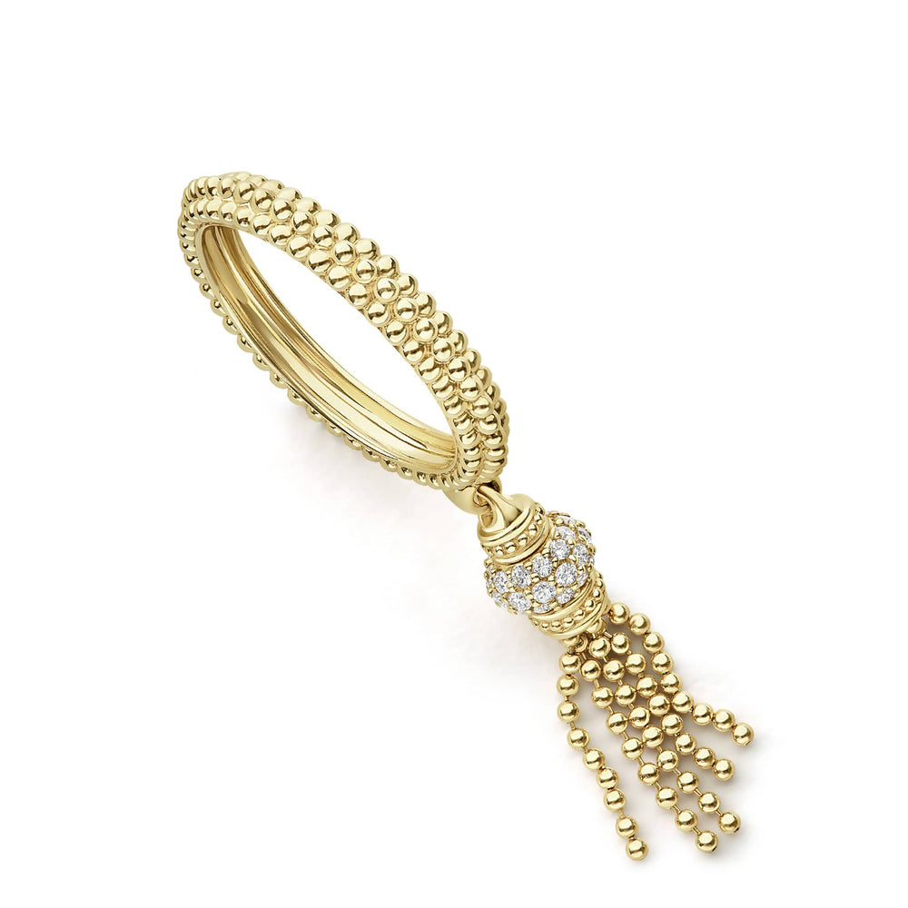 Caviar Gold Caviar Tassel Diamond Ring