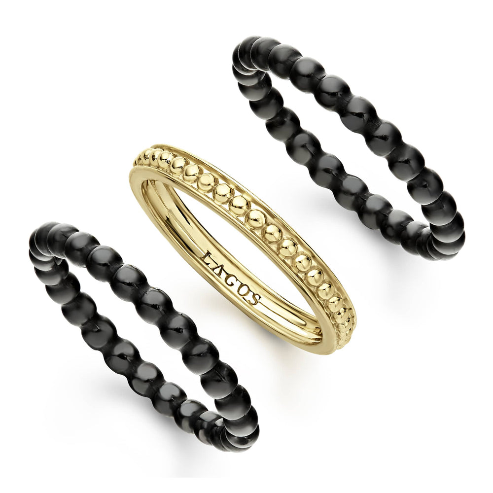 Ceramic Black|Caviar Jewelry,LAGOS Jewelry,Designer Jewelry,Luxury Jewelry