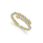 Signature Caviar 18K Gold and Diamond Superfine Band Ring