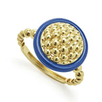 Meridian 18K Gold and Ceramic Circle Ring