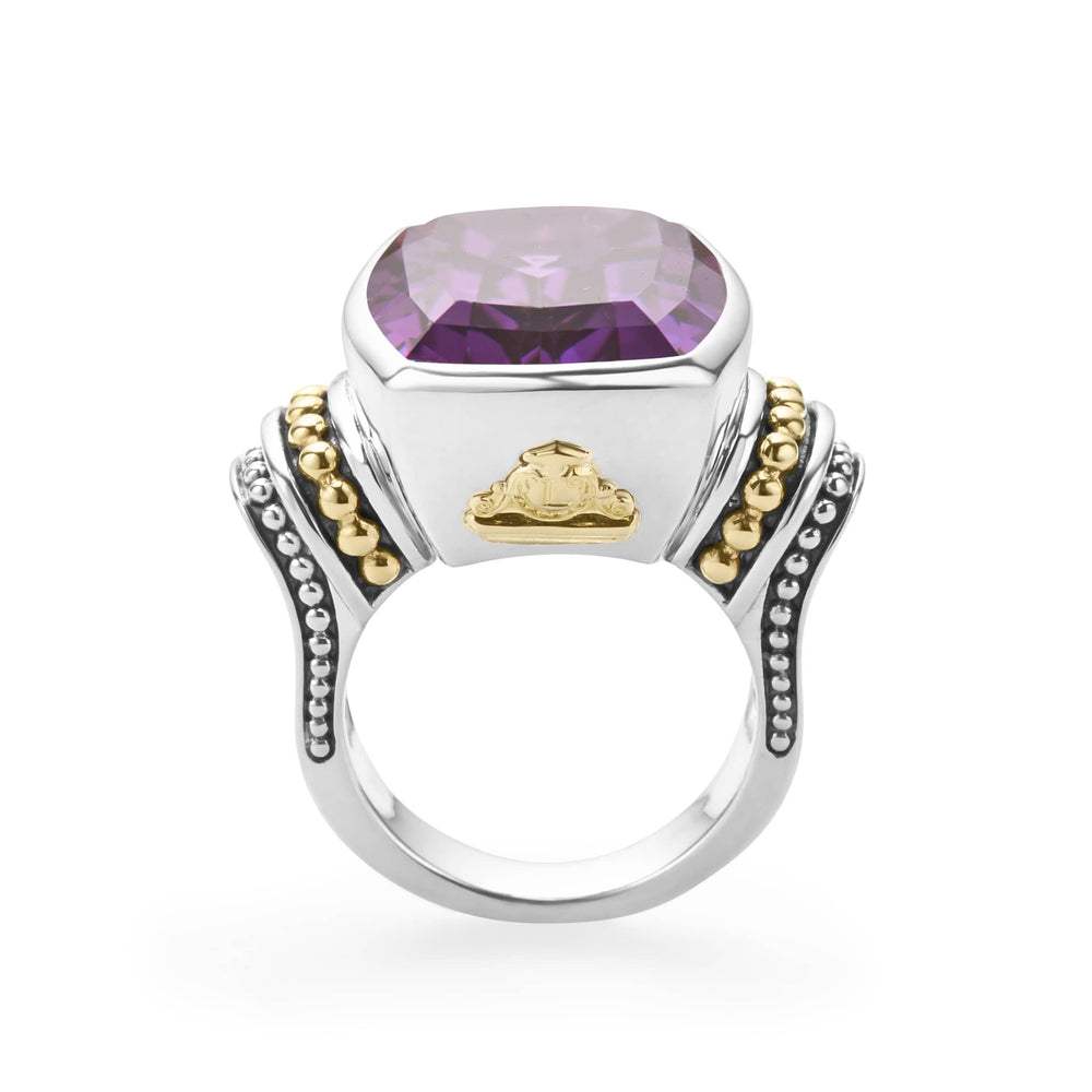 Amethyst|caviar ring,cocktail ring,lagos ring,gemstone ring