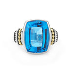 Swiss Blue Topaz|caviar ring,cocktail ring,lagos ring,gemstone ring