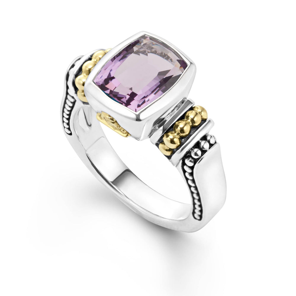 Amethyst|caviar ring,cocktail ring,lagos ring,gemstone ring