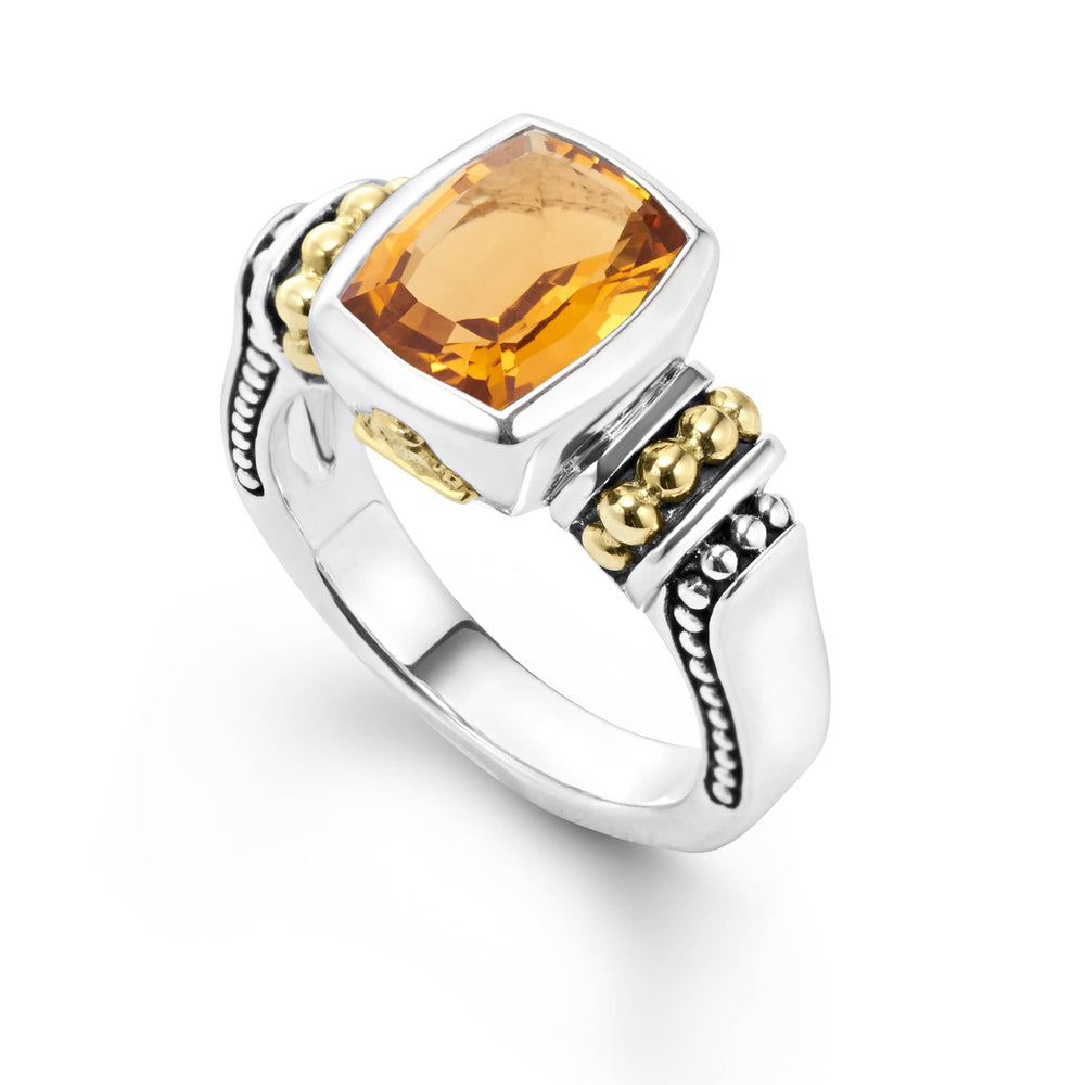 Citrine|caviar ring,cocktail ring,lagos ring,gemstone ring