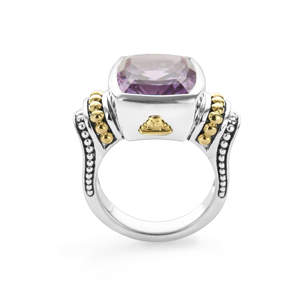 Amethyst|caviar ring,cocktail ring,lagos ring,gemstone ring