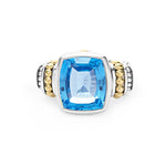 Swiss Blue Topaz|caviar ring,cocktail ring,lagos ring,gemstone ring