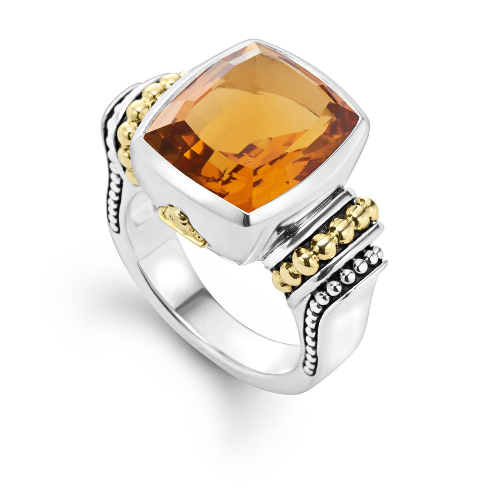 Citrine|caviar ring,cocktail ring,lagos ring,gemstone ring