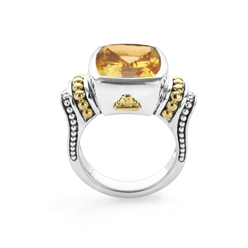 Citrine|caviar ring,cocktail ring,lagos ring,gemstone ring