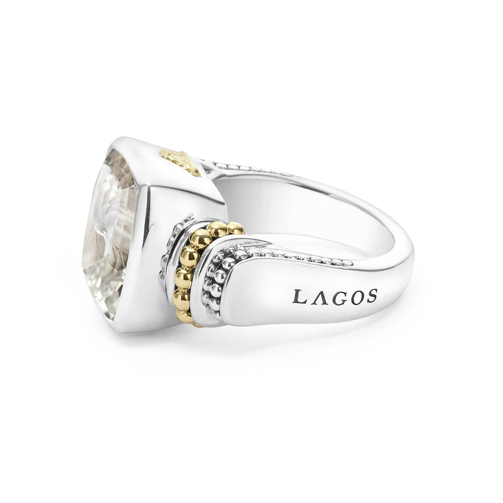 White Topaz|caviar ring,cocktail ring,lagos ring,gemstone ring