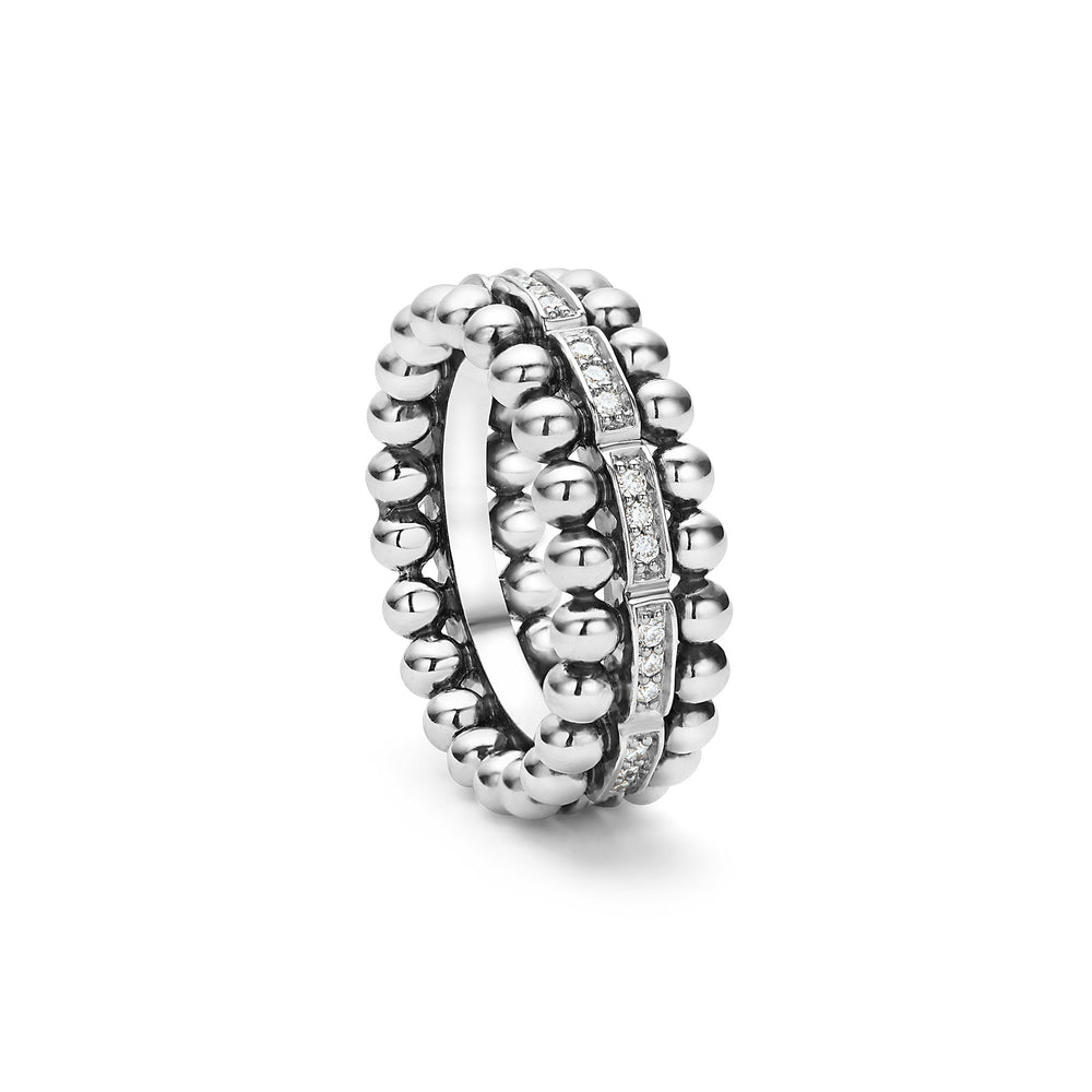 Caviar Spark Caviar Beaded Diamond Ring