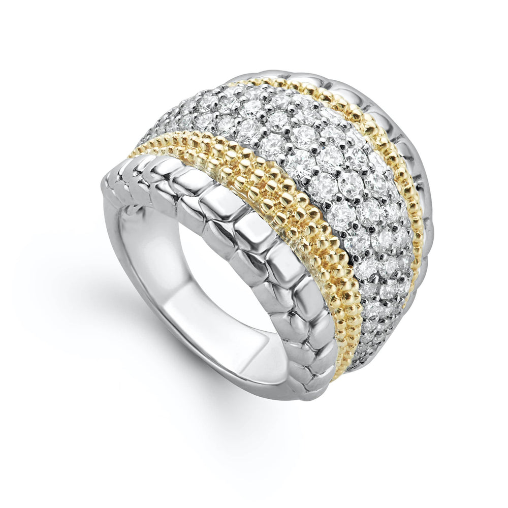 Caviar Lux Large Diamond Statement Ring