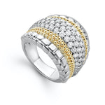 Caviar Lux Large Diamond Statement Ring