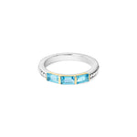 Swiss Blue Topaz|caviar ring,stacking ring,lagos ring,gemstone ring