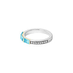 Swiss Blue Topaz|caviar ring,stacking ring,lagos ring,gemstone ring