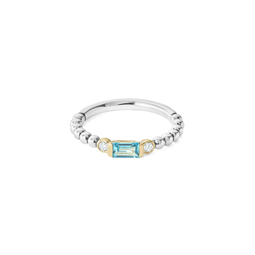 Swiss Blue Topaz|caviar ring,stacking ring,lagos ring,gemstone ring