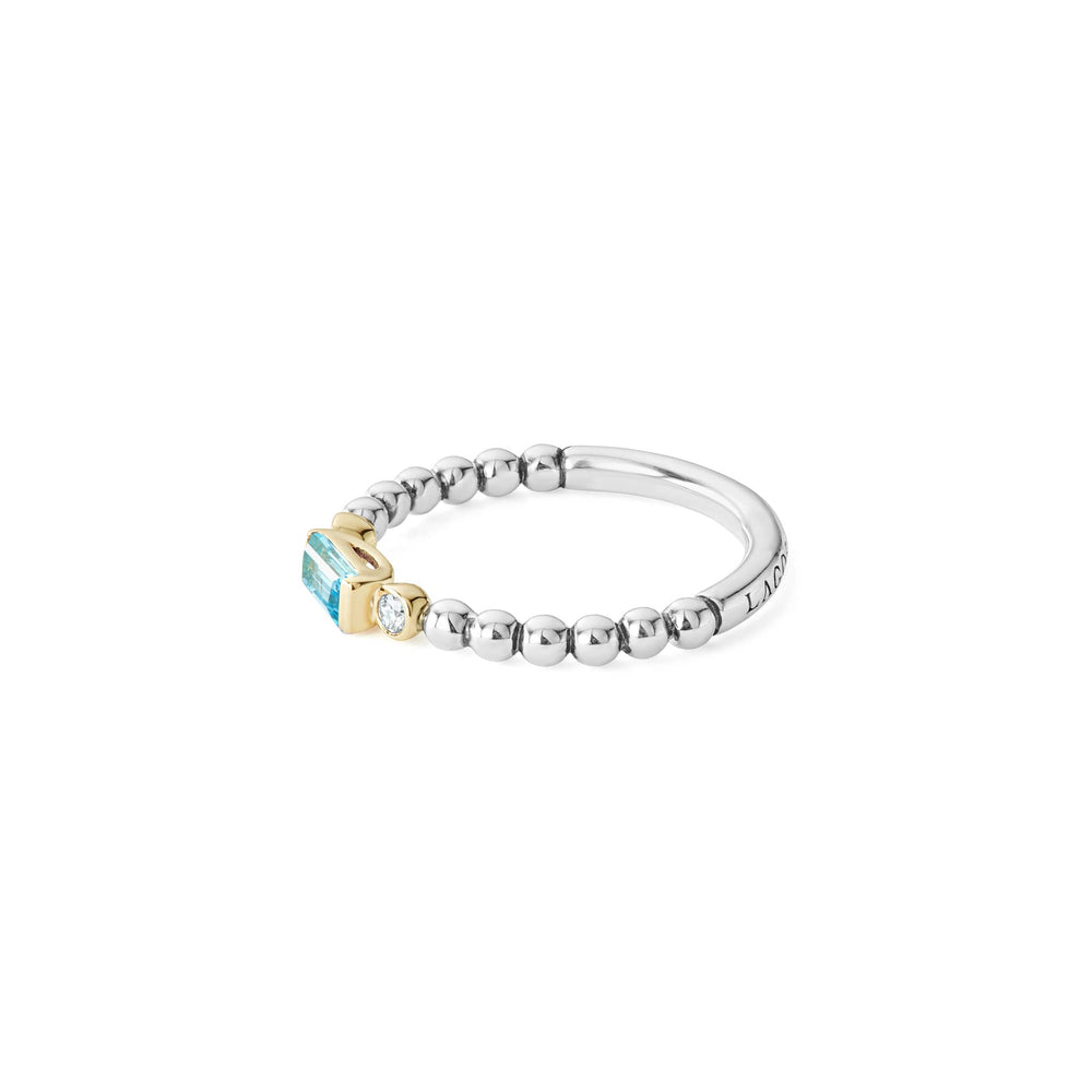 Swiss Blue Topaz|caviar ring,stacking ring,lagos ring,gemstone ring