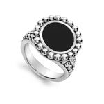 Maya Onyx Circle Ring