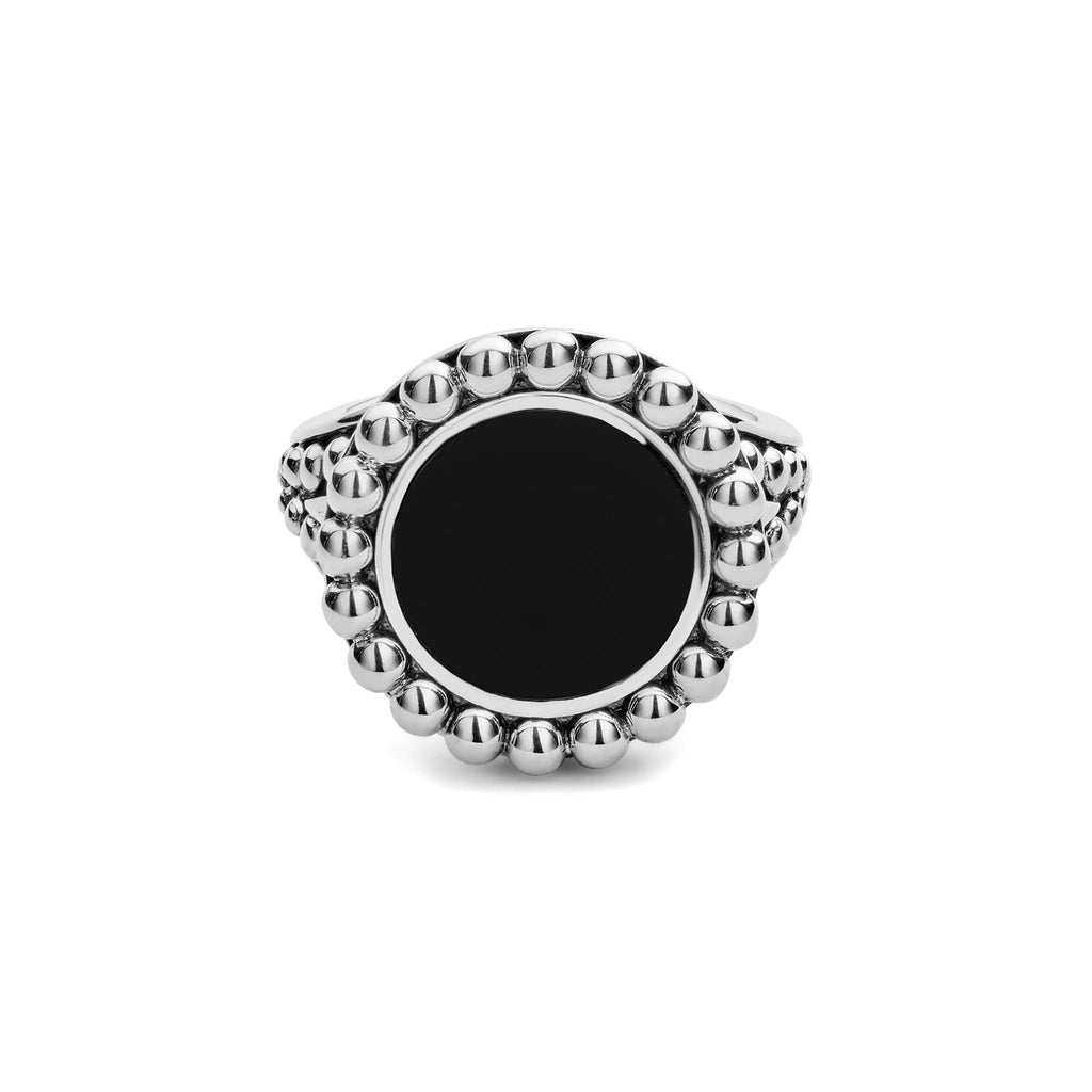 Maya Onyx Circle Ring | LAGOS Jewelry – LAGOS Employee Orders