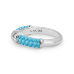 Blue Caviar Small Ceramic Diamond Stacking Ring