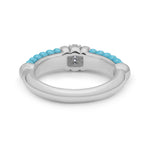 Blue Caviar Small Ceramic Diamond Stacking Ring