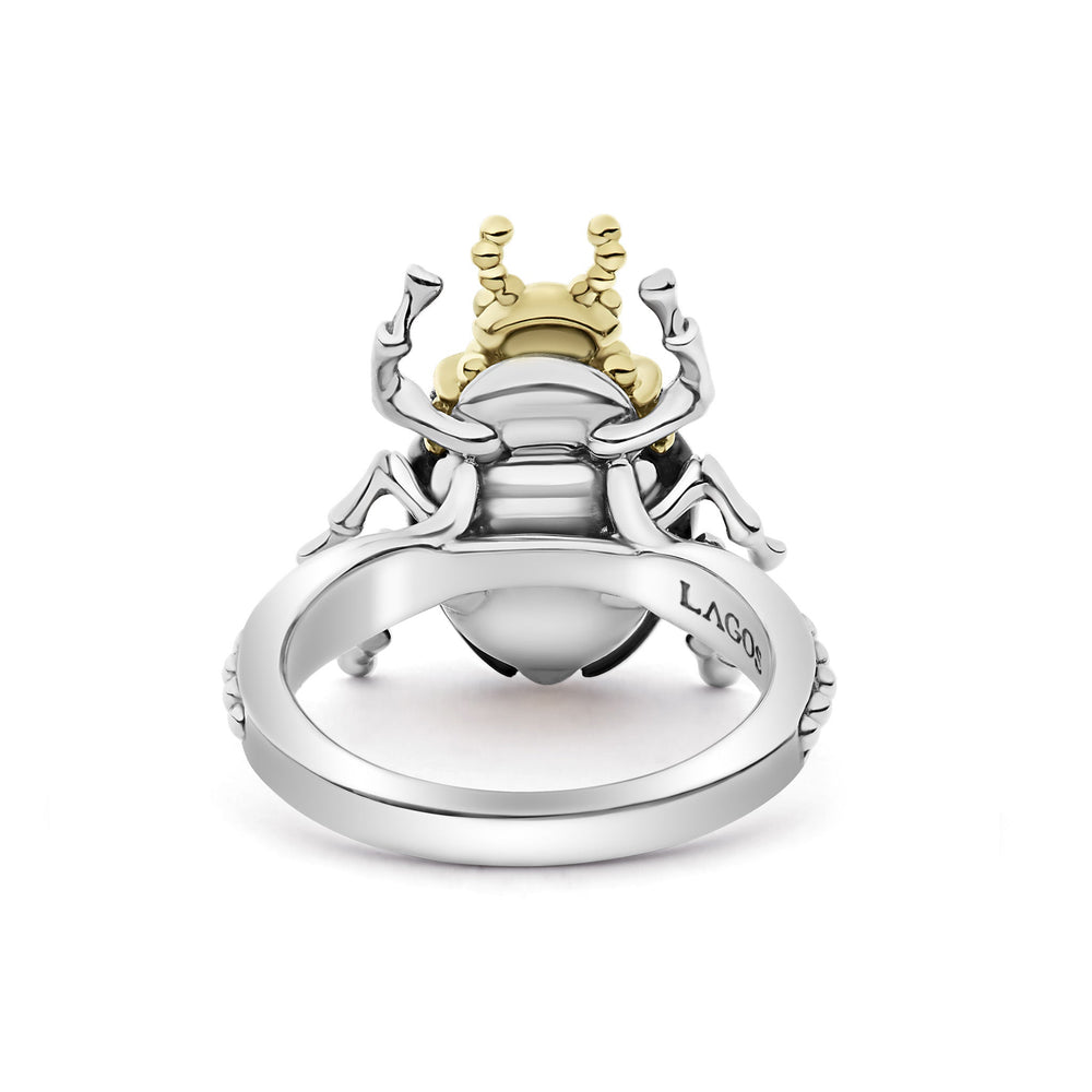 Rare Wonders Onyx Beetle Diamond Ring
