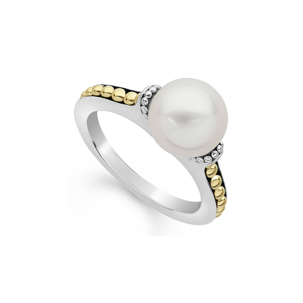 Luna Two-Tone Pearl Ring