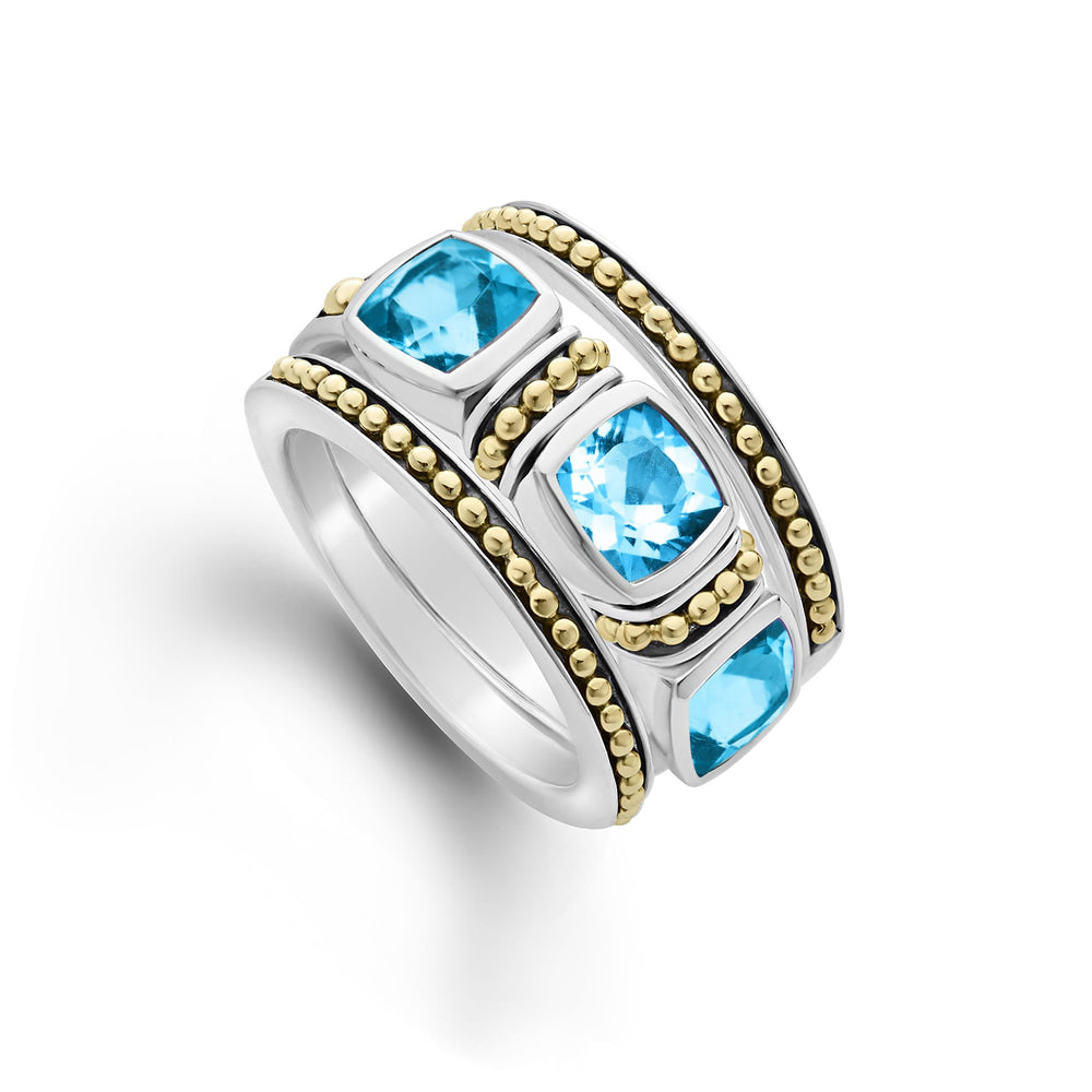 Rittenhouse Swiss Blue Topaz Stacking Rings