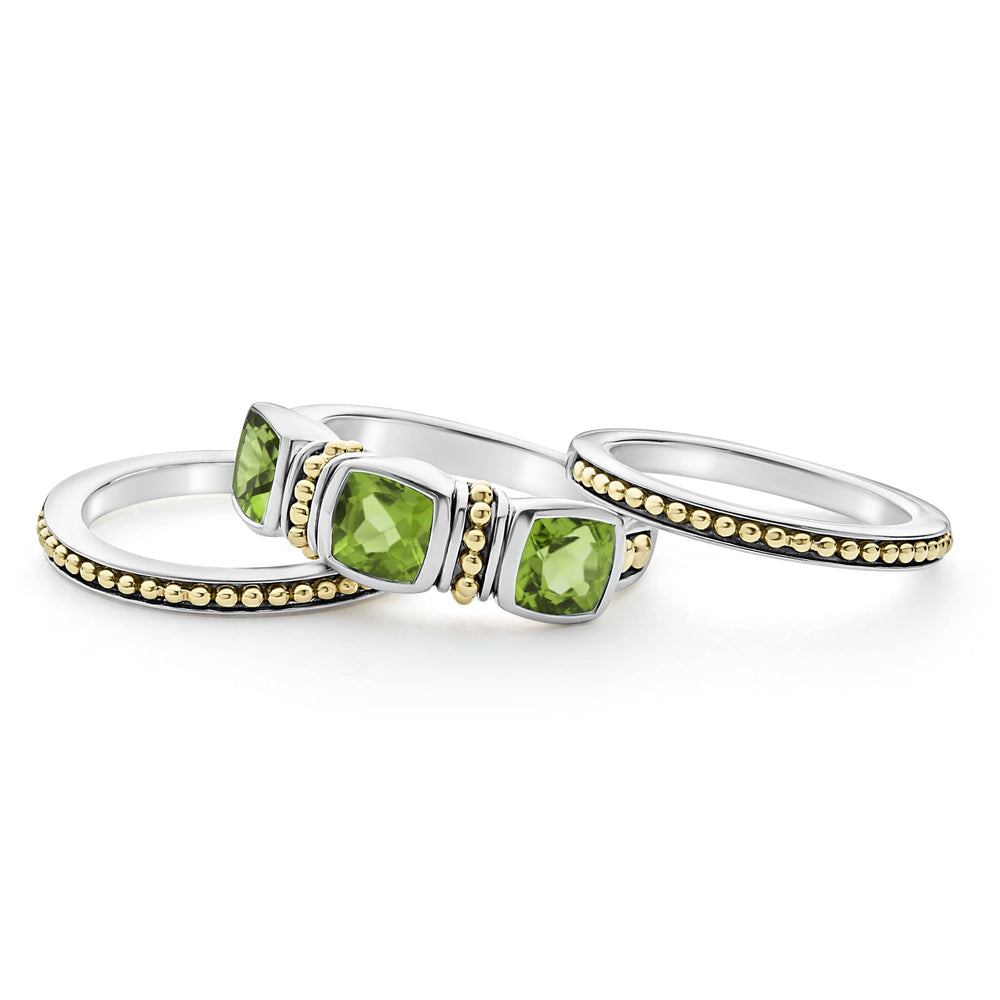 Rittenhouse Peridot Stacking Rings