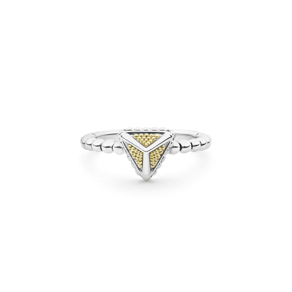 KSL Small Pyramid Caviar Ring