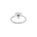 KSL Small Pyramid Caviar Ring