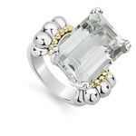 Glacier Large Emerald-Cut White Topaz Ring